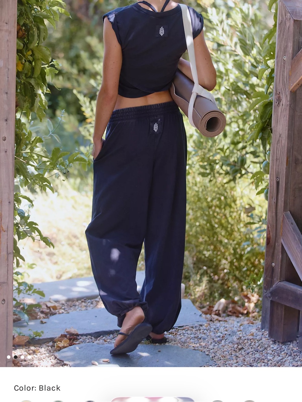FP Movement Hot Shot Crossover Set in Black.